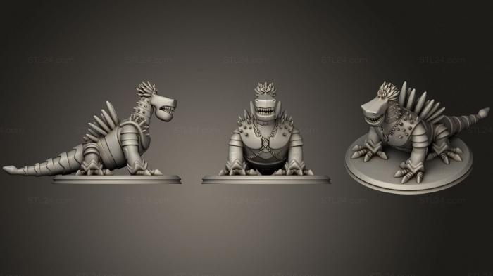 Статуэтки грифоны и драконы (Крапивный Всадник на Драконе, STKG_0236) 3D модель для ЧПУ станка