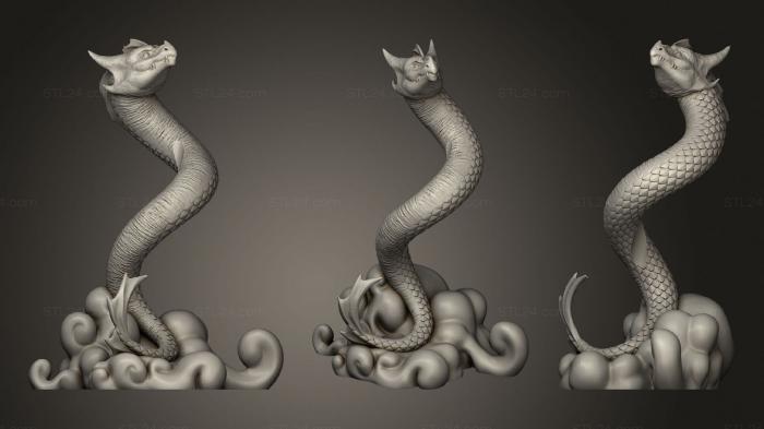 Figurines of griffins and dragons (Scylla The Dragon Penholder, STKG_0241) 3D models for cnc