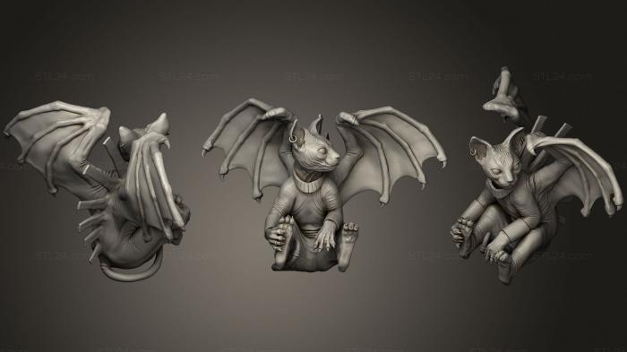 Статуэтки грифоны и драконы (Домик Охотника на драконов 2, STKG_0247) 3D модель для ЧПУ станка