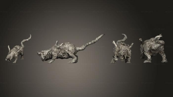 Figurines of griffins and dragons (ANCIENT GIGANTIC POX RAT BODY, STKG_0263) 3D models for cnc
