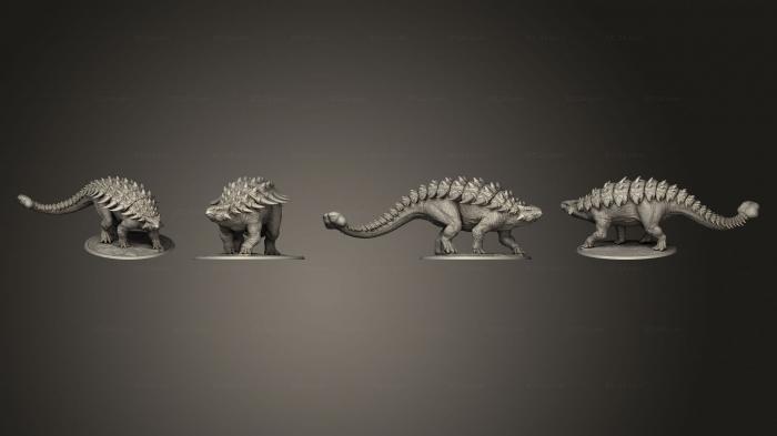 Статуэтки грифоны и драконы (Темп анкилозавра, STKG_0271) 3D модель для ЧПУ станка