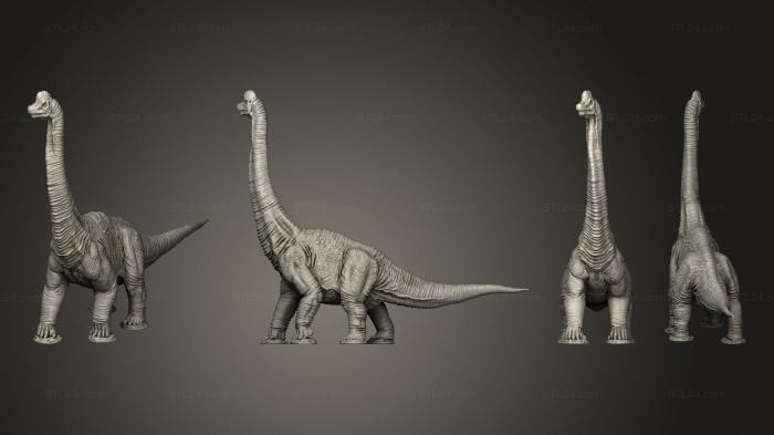 Статуэтки грифоны и драконы (Поза брахиозавра 1, STKG_0288) 3D модель для ЧПУ станка