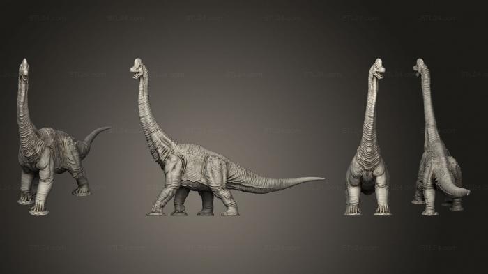 Статуэтки грифоны и драконы (Поза брахиозавра 2, STKG_0289) 3D модель для ЧПУ станка