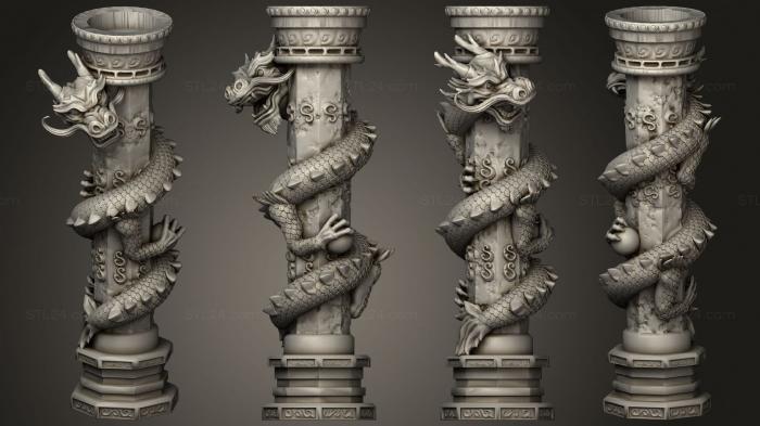 Figurines of griffins and dragons (CN Yoffers 001, STKG_0301) 3D models for cnc