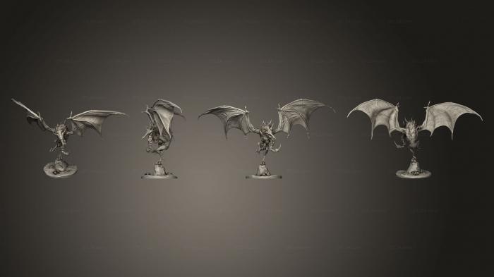 Статуэтки грифоны и драконы (Криптосталкеры Позируют 2, STKG_0307) 3D модель для ЧПУ станка