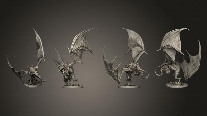 Статуэтки грифоны и драконы (Криптосталкеры Позируют 3, STKG_0308) 3D модель для ЧПУ станка