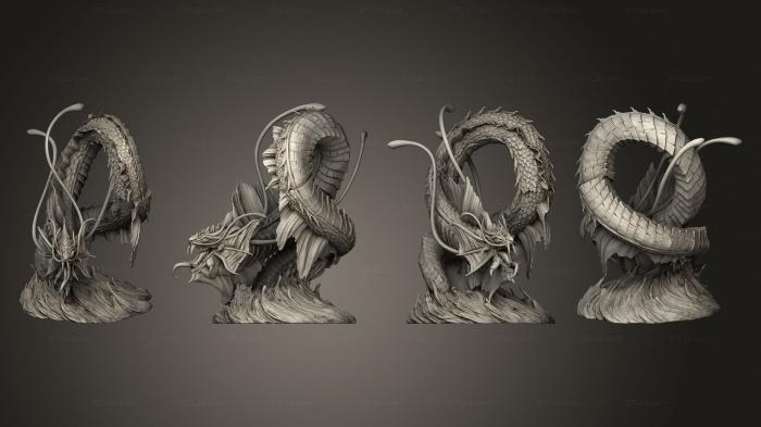 Figurines of griffins and dragons (Deep Sea Tales Body, STKG_0311) 3D models for cnc