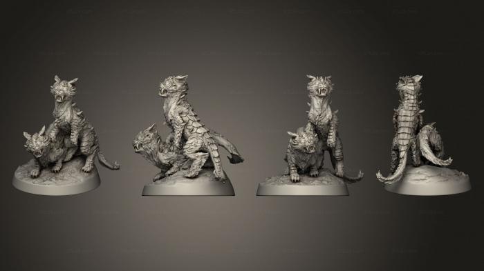Figurines of griffins and dragons (Dino Kitty 2, STKG_0317) 3D models for cnc