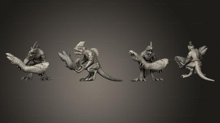 Figurines of griffins and dragons (Dino Leg 001, STKG_0319) 3D models for cnc