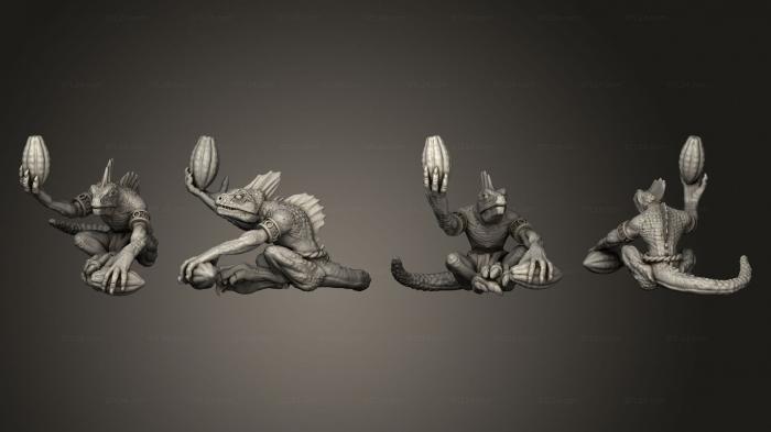 Figurines of griffins and dragons (Dino Leg 002, STKG_0320) 3D models for cnc