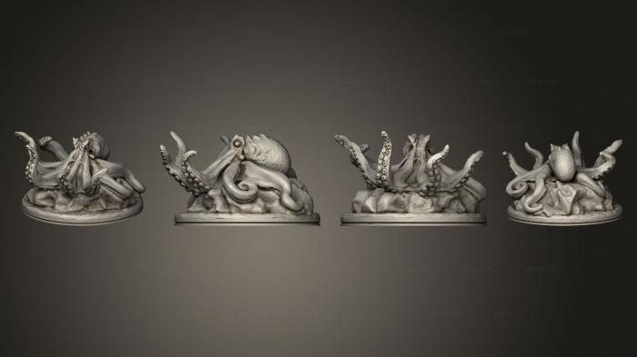 Figurines of griffins and dragons (Dolphin Single 006, STKG_0324) 3D models for cnc