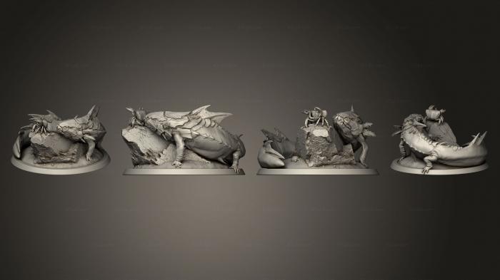 Figurines of griffins and dragons (Dunxolotl Curious, STKG_0342) 3D models for cnc