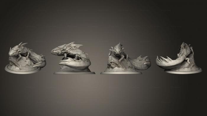 Figurines of griffins and dragons (Dunxolotl Standing, STKG_0343) 3D models for cnc