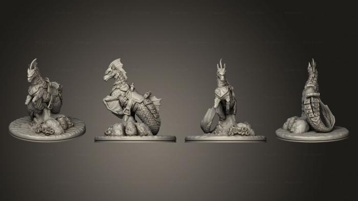 Figurines of griffins and dragons (Eel Mount 003, STKG_0347) 3D models for cnc