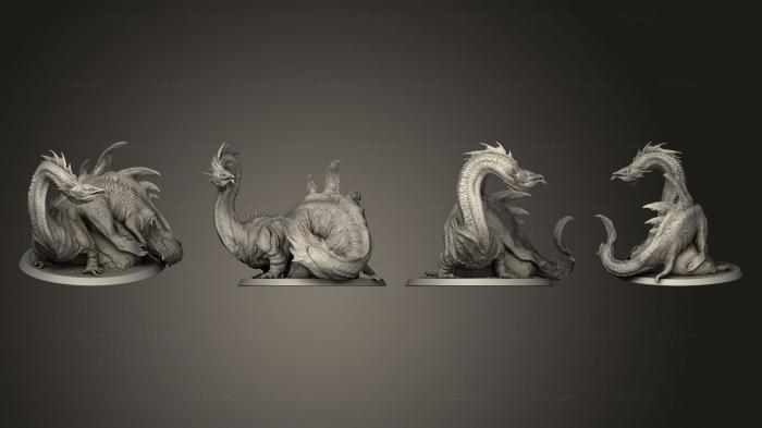 Figurines of griffins and dragons (Eeldrake A, STKG_0350) 3D models for cnc