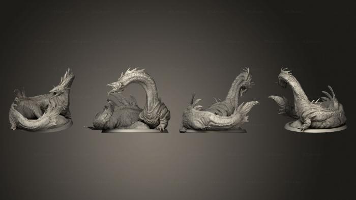Figurines of griffins and dragons (Eeldrake B, STKG_0351) 3D models for cnc