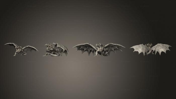 Figurines of griffins and dragons (EPIC Dragon God, STKG_0352) 3D models for cnc