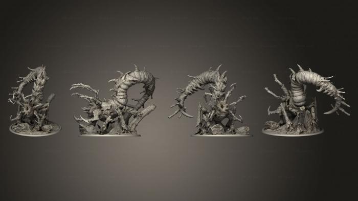 Статуэтки грифоны и драконы (Великий Фурор Завершен 001, STKG_0379) 3D модель для ЧПУ станка