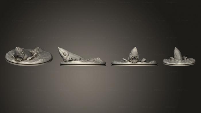 Статуэтки грифоны и драконы (Акула - молот на основе 002, STKG_0384) 3D модель для ЧПУ станка