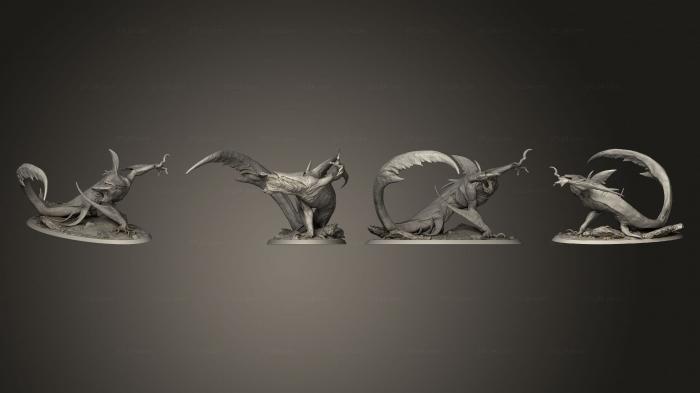 Статуэтки грифоны и драконы (Атака наземного краулера СЌ, STKG_0402) 3D модель для ЧПУ станка