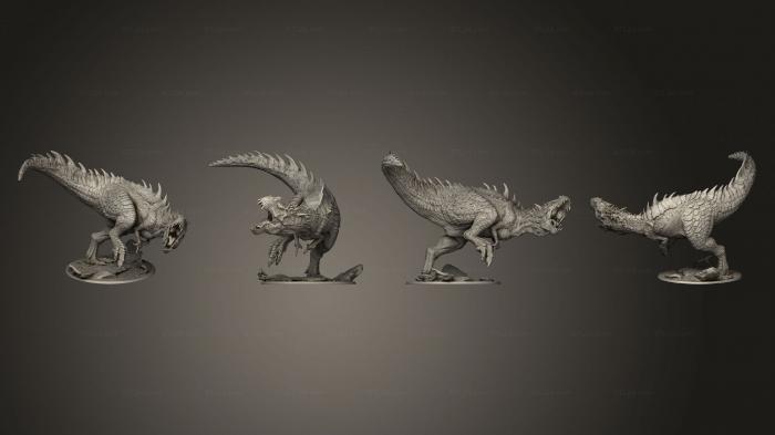 Статуэтки грифоны и драконы (Хищник Рекс 2, STKG_0422) 3D модель для ЧПУ станка