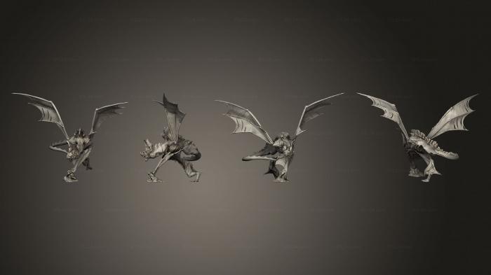 Статуэтки грифоны и драконы (Хищник, STKG_0424) 3D модель для ЧПУ станка