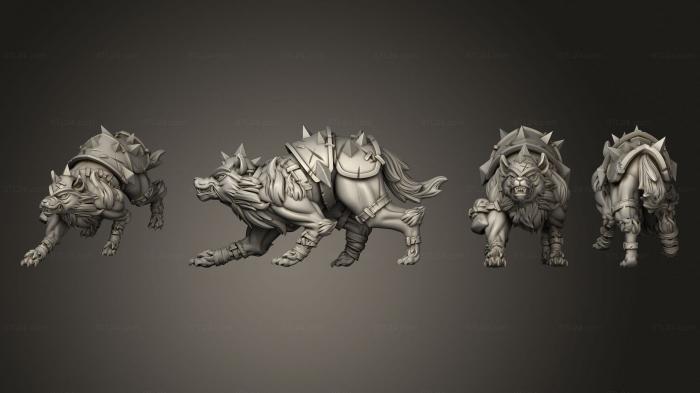 Figurines of griffins and dragons (Protection Dog A, STKG_0425) 3D models for cnc