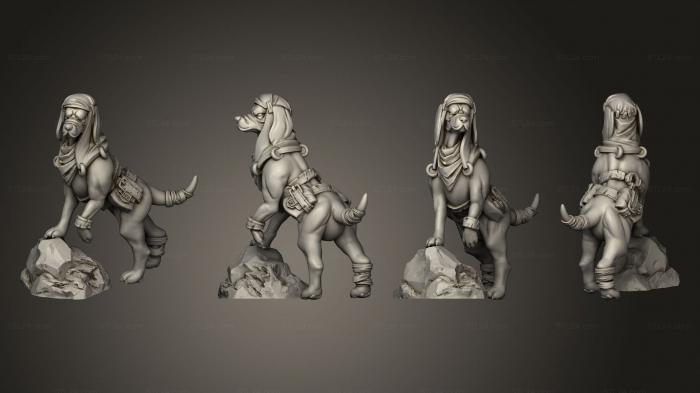 Статуэтки грифоны и драконы (Собака-защитник C, STKG_0427) 3D модель для ЧПУ станка