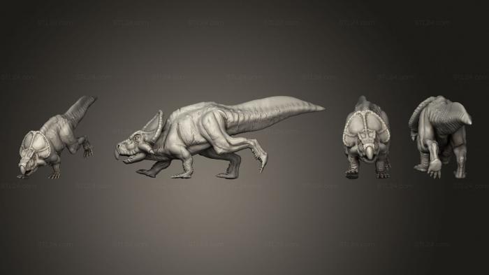 Figurines of griffins and dragons (protocaratops 02, STKG_0429) 3D models for cnc