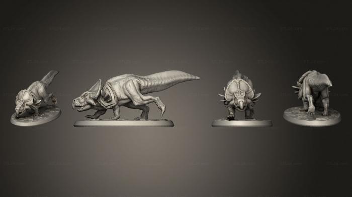 Figurines of griffins and dragons (protocaratops, STKG_0433) 3D models for cnc
