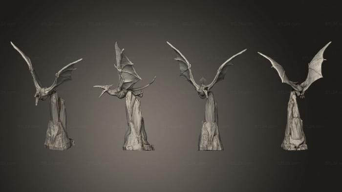 Figurines of griffins and dragons (Pterosaur Huge, STKG_0438) 3D models for cnc