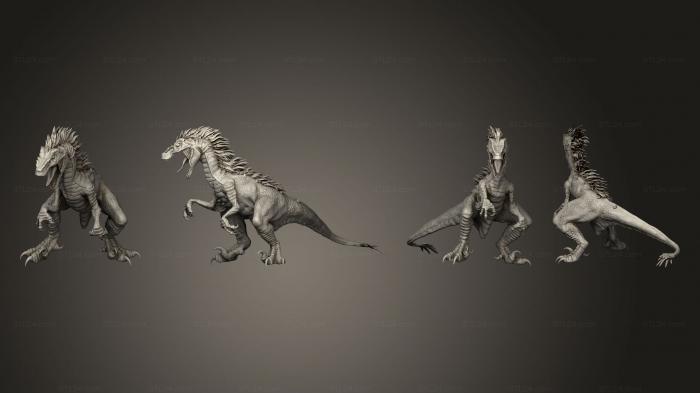 Статуэтки грифоны и драконы (Хищник Альфа Крупный, STKG_0442) 3D модель для ЧПУ станка