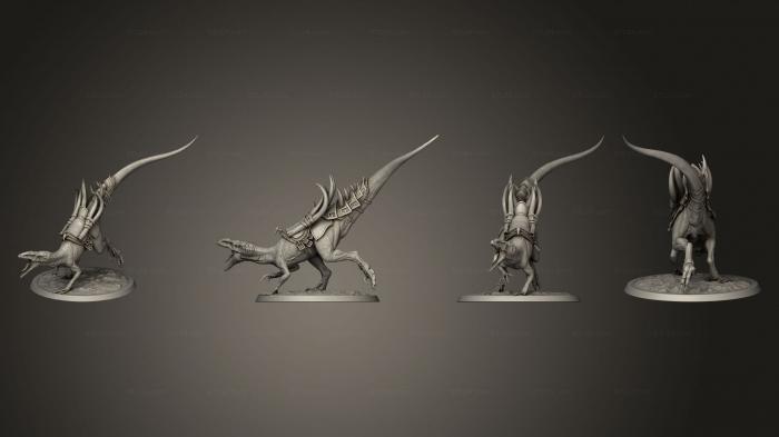 Статуэтки грифоны и драконы (Хищный Приседающий Лучник 02, STKG_0443) 3D модель для ЧПУ станка