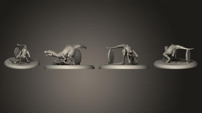 Статуэтки грифоны и драконы (Хищник Любопытный Большой 2, STKG_0445) 3D модель для ЧПУ станка