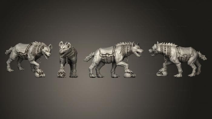 Статуэтки грифоны и драконы (Хищник Любопытный Крупный 22, STKG_0446) 3D модель для ЧПУ станка