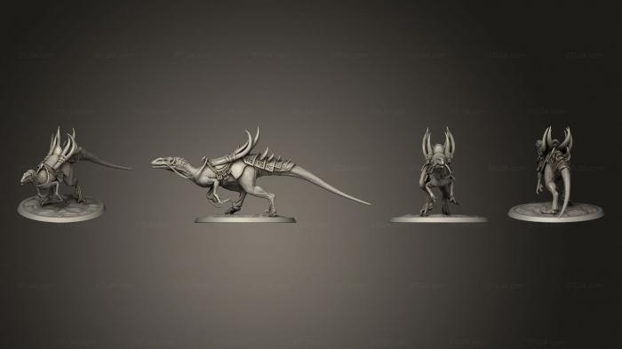 Статуэтки грифоны и драконы (Полное Седло Raptor Run, STKG_0455) 3D модель для ЧПУ станка