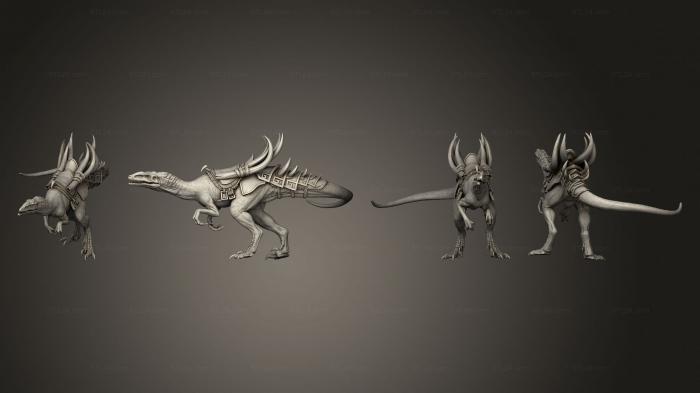 Figurines of griffins and dragons (Raptor Scout Spear 03, STKG_0457) 3D models for cnc