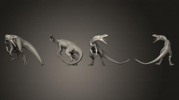 Figurines of griffins and dragons (Raptor Walk Drummer 03, STKG_0464) 3D models for cnc