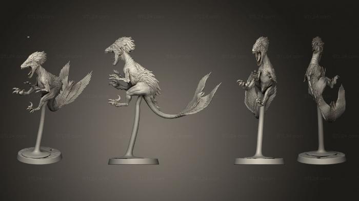 Статуэтки грифоны и драконы (Хищник 03, STKG_0468) 3D модель для ЧПУ станка