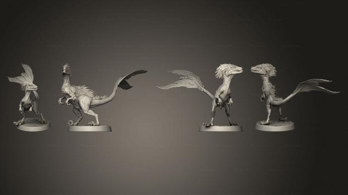Статуэтки грифоны и драконы (Хищник 04, STKG_0469) 3D модель для ЧПУ станка