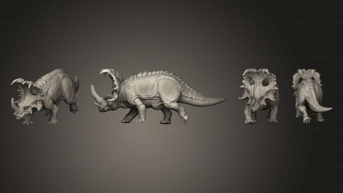 Figurines of griffins and dragons (Sinoceratops Alone Full, STKG_0473) 3D models for cnc