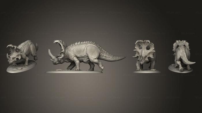 Статуэтки грифоны и драконы (Пакет Sinoceratops В Полном Комплекте, STKG_0478) 3D модель для ЧПУ станка