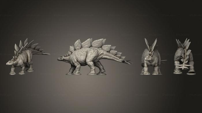Figurines of griffins and dragons (Stegosaurus pose 1, STKG_0486) 3D models for cnc