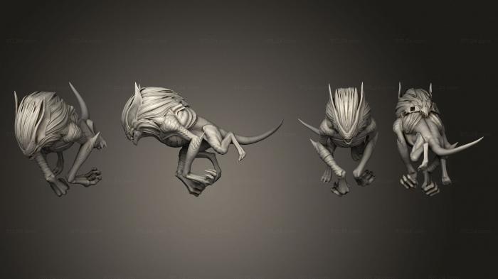 Статуэтки грифоны и драконы (Летучая мышь Террора Большого Размера, STKG_0494) 3D модель для ЧПУ станка