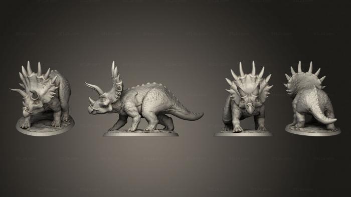 Figurines of griffins and dragons (Triceratops 01, STKG_0499) 3D models for cnc