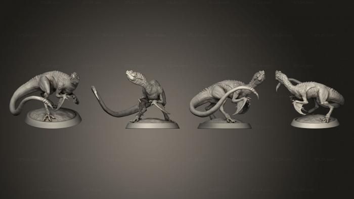 Статуэтки грифоны и драконы (Малышка Вуивр Стоит, STKG_0507) 3D модель для ЧПУ станка