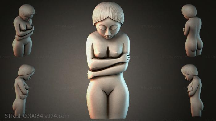 Statues of girls (STKGI_000064) 3D models for cnc