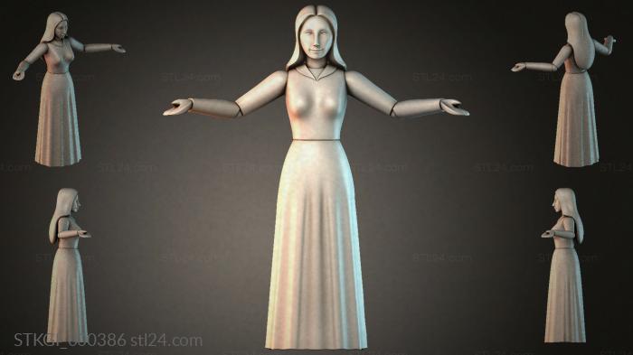 Statues of girls (STKGI_000386) 3D models for cnc