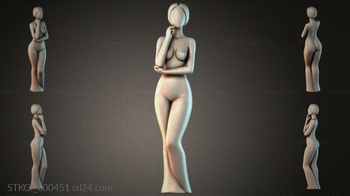 Statues of girls (STKGI_000451) 3D models for cnc