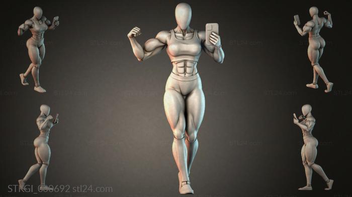 Statues of girls (STKGI_000692) 3D models for cnc